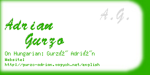adrian gurzo business card